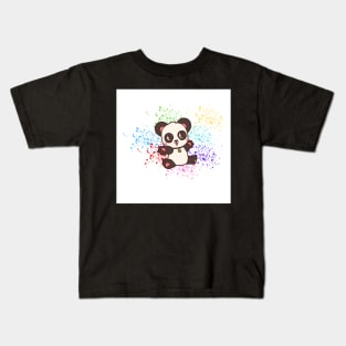 Girl Panda Bear Kids T-Shirt